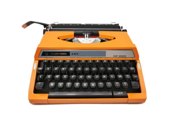 Machine à écrire Silver Reed 280 Fast Spacer orange