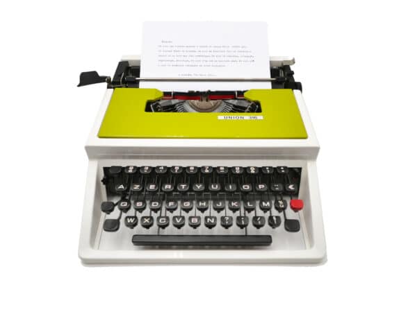 Machine à écrire Union 316 Verte Idem Underwood 315
