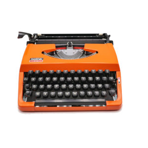 Machine à écrire Brother 210 orange révisée ruban neuf