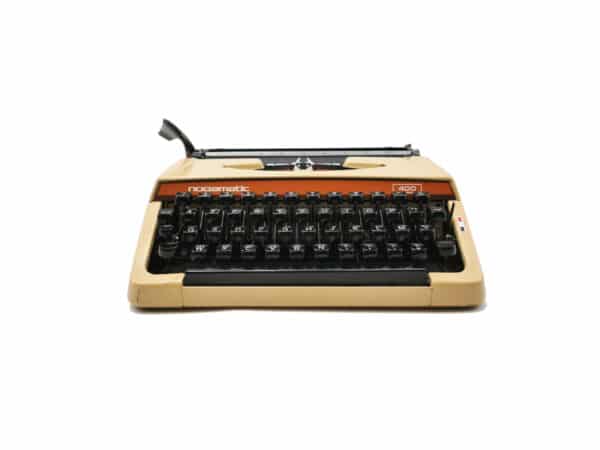 Machine à écrire Nogamatic 400 couleur chair (rose) révisée ruban neuf