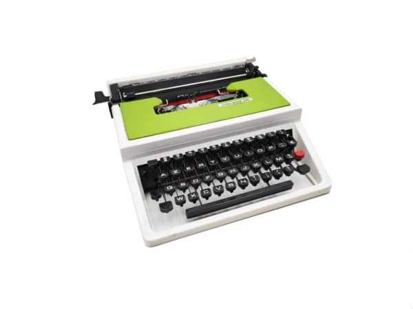 Machine à écrire Underwood 315 verte révisée ruban neuf