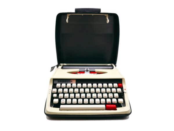 Machine à écrire Brunsviga (brother) Beige vintage révisée ruban neuf
