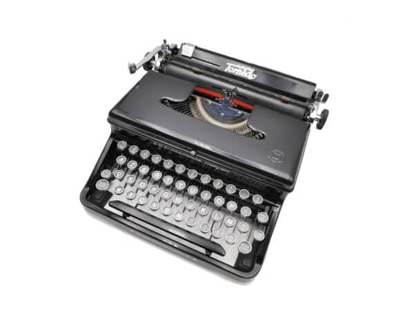 Machine à écrire Torpedo 18 noire 1940 révisée ruban neuf