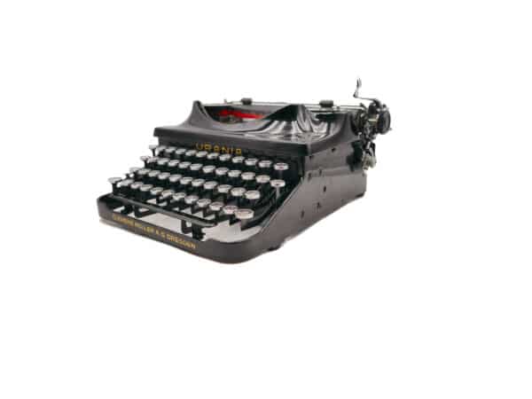 Machine à écrire Klein Urania noire révisée ruban neuf 1936