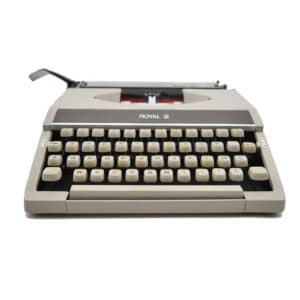 Machine à écrire Royal 200 Beige Sable révisée ruban neuf