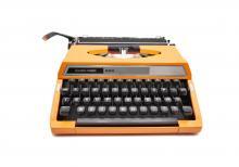 Machine à écrire Silver Reed 200 Orange révisée ruban neuf