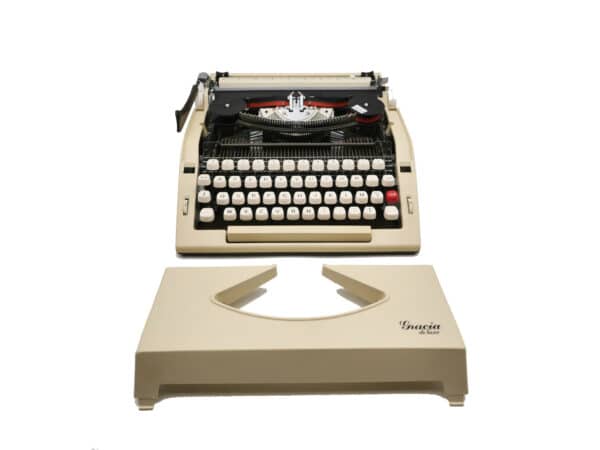 Machine à écrire Gracia de Luxe révisée ruban neuf