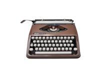 Machine à écrire Olivetti Lettera 82 chocolat révisée ruban neuf