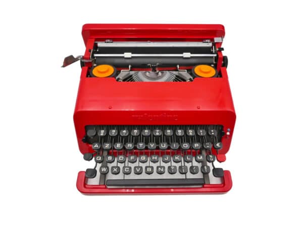 Machine à écrire Olivetti Valentine Rouge révisée ruban neuf