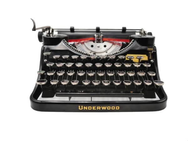 Underwood Universal noire révisée ruban neuf 1935 USA
