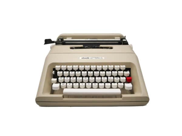 machine à écrire Olivetti lettera 35 beige révisée ruban neuf