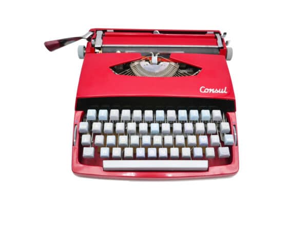 Machine à écrire Consul vintage révisée ruban neuf