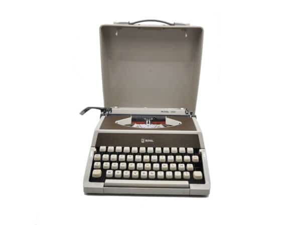 Machine à écrire Royal 200 Beige et chocolat révisée ruban neuf