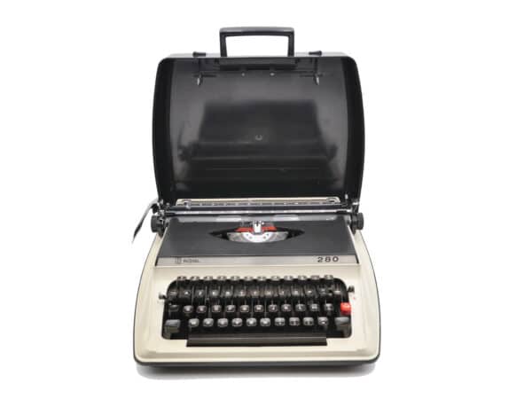 Machine à écrire Royal 200 Beige et Noire révisée ruban neuf