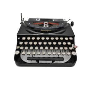 Machine à écrire Remington Portable 3 noire révisée ruban neuf 1930