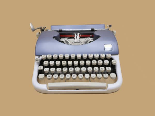 Machine à écrire Japy Reporter grise révisée ruban neuf