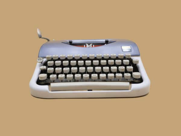Machine à écrire Japy Reporter grise révisée ruban neuf