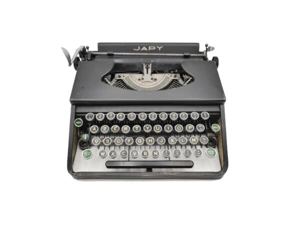 Machine à écrire Japy P6 Noire révisée ruban neuf 1939
