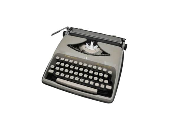 machine à écrire Polyjo Super 75 vintage révisée ruban neuf