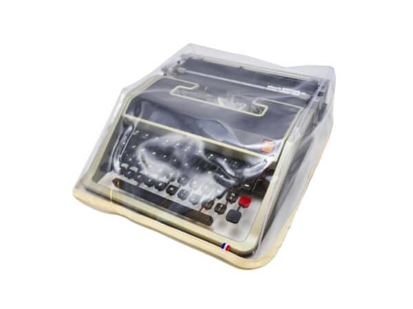 Housse de protection transparente pour machine à écrire petit modèle