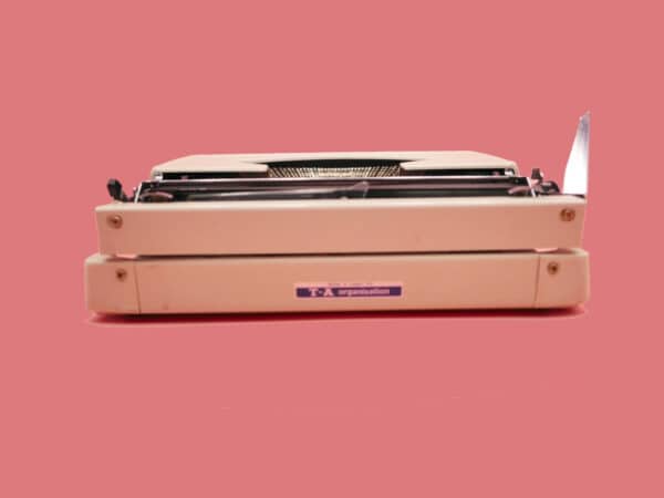 Machine à écrire Royal 204 Blanche vintage révisée ruban neuf